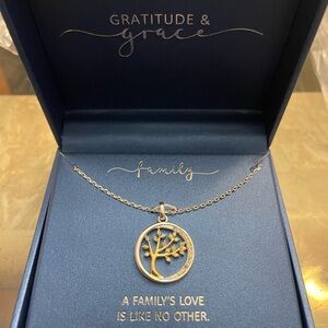 Silver Family Tree Necklace 2 for $15